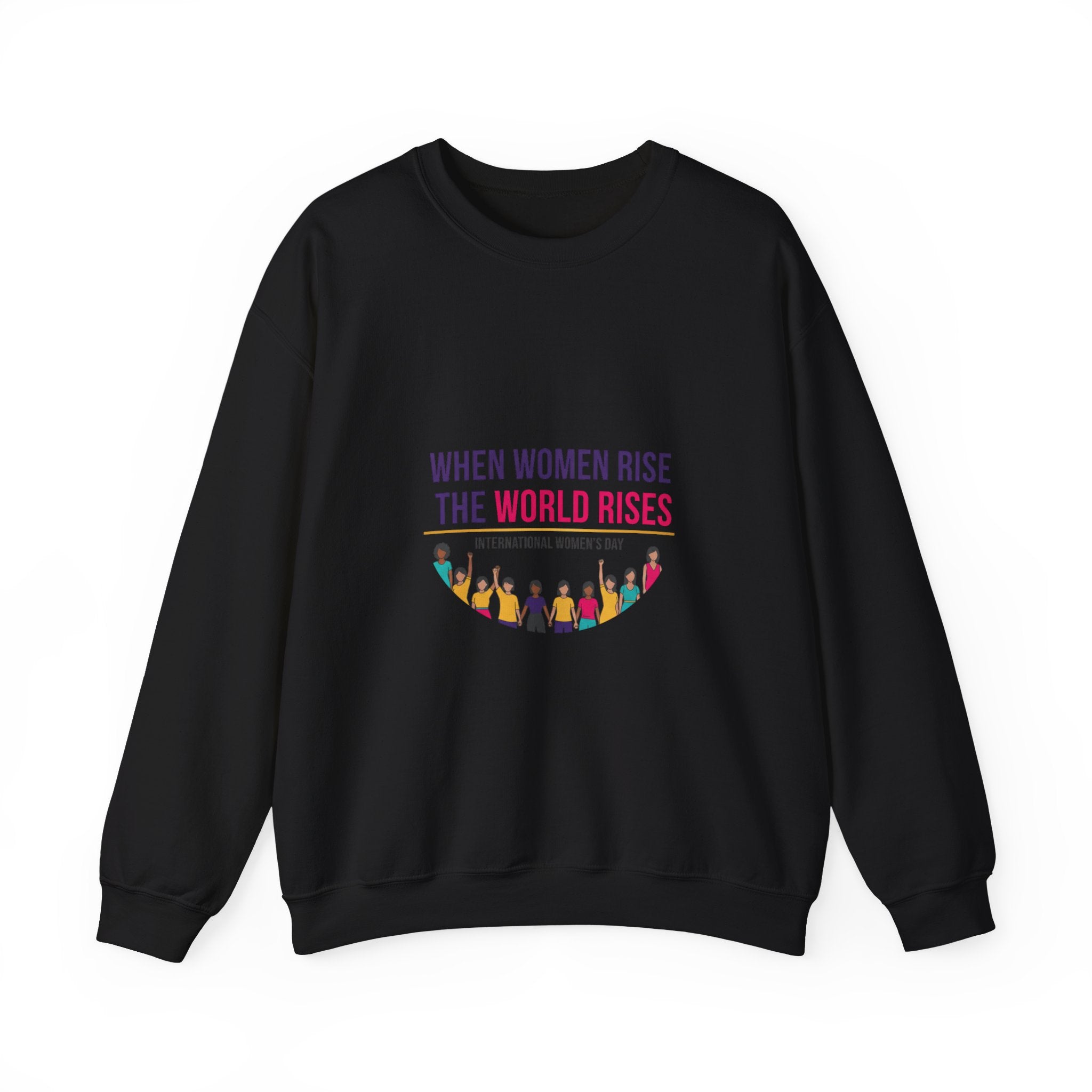 When Women Rise Crewneck Sweatshirt | International Women’s Day IWD typography, equality design