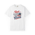 T-Shirt — "Red, White & Buzzed" Patriotic 4th of July Beer Graphic Tee