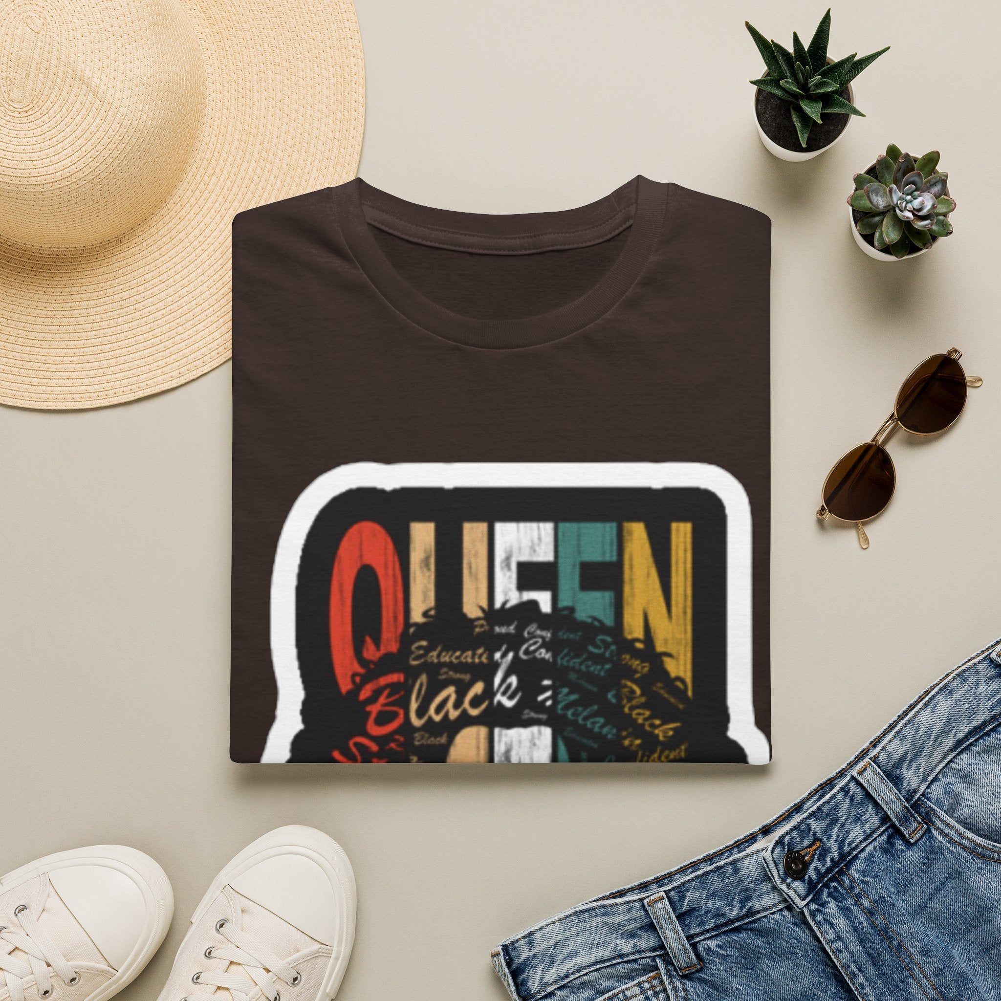 Queen Afro T-Shirt — Black History Empowerment Tee