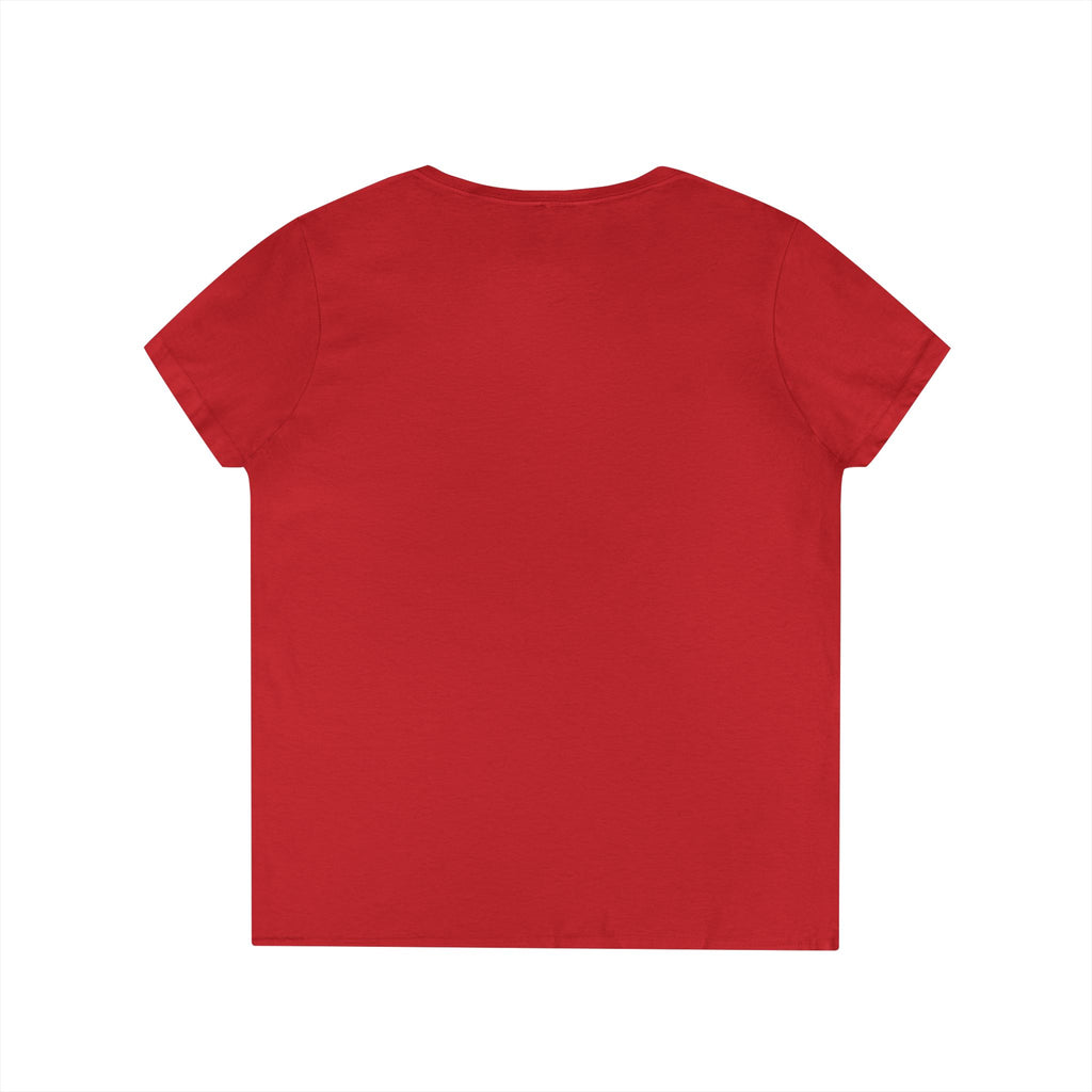 Vintage Poolside Photo V-Neck Tee — Retro Summer Vacation Graphic T-Shirt