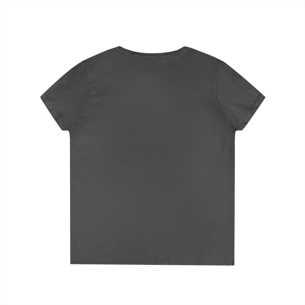Vintage Poolside Photo V-Neck Tee — Retro Summer Vacation Graphic T-Shirt