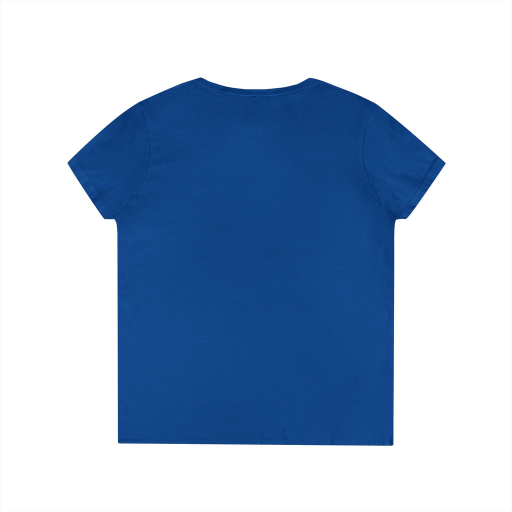 Vintage Poolside Photo V-Neck Tee — Retro Summer Vacation Graphic T-Shirt