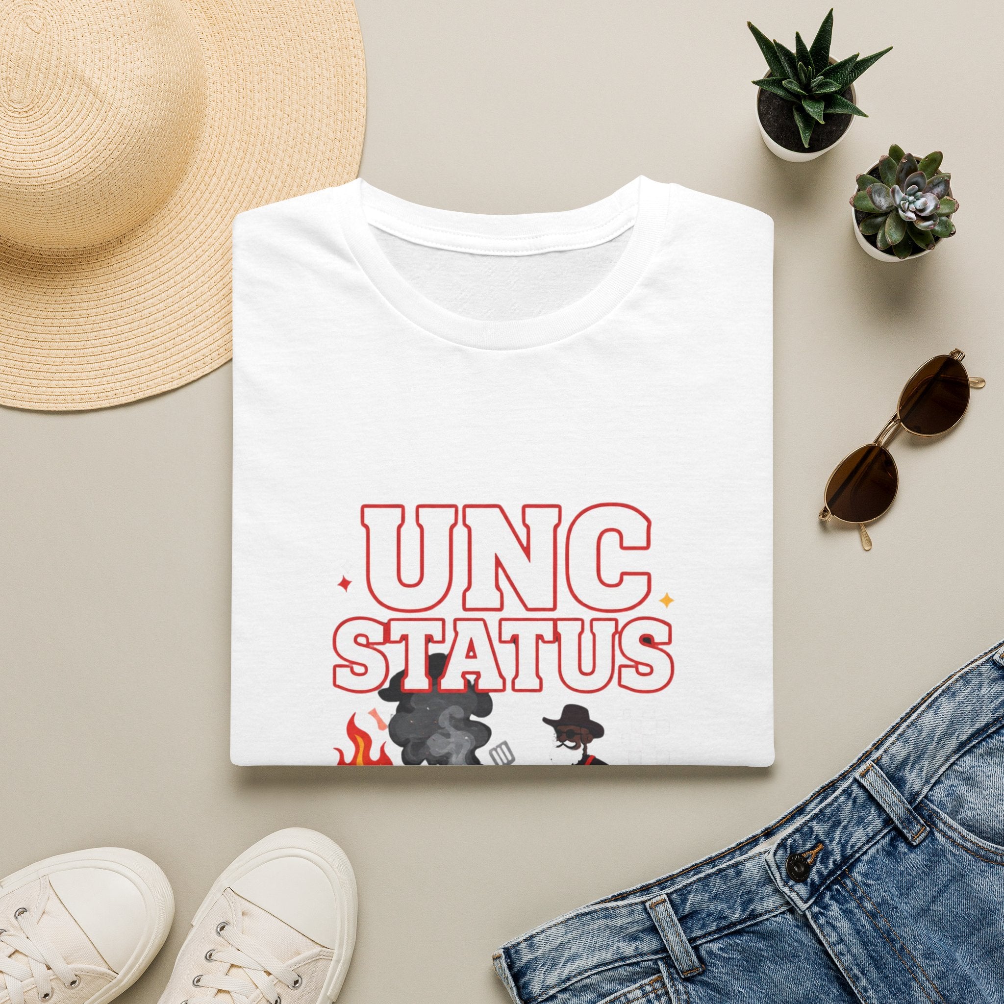 UNC Status T-Shirt — Funny Uncle Cooking/BBQ Graphic Tee