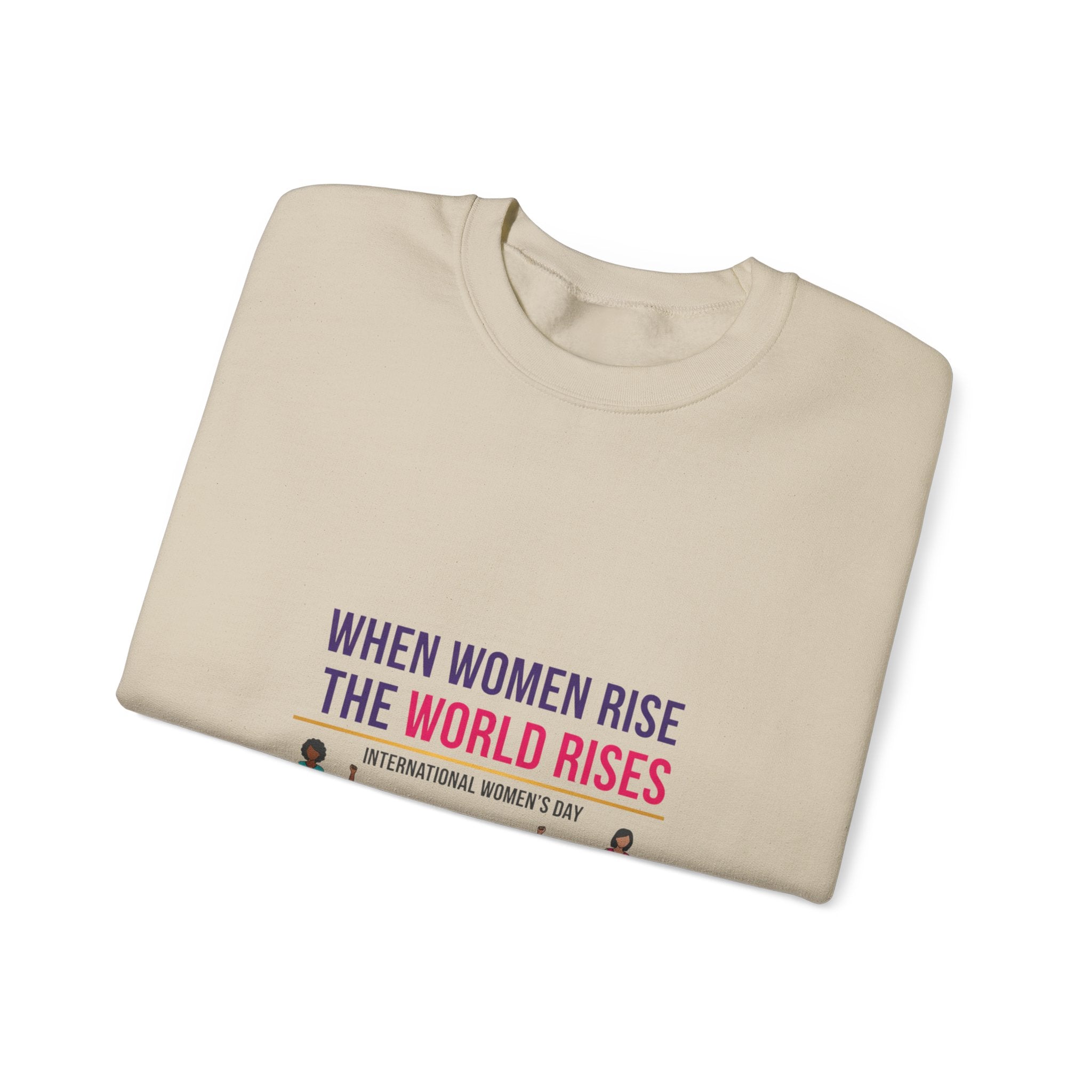 When Women Rise Crewneck Sweatshirt | International Women’s Day IWD typography, equality design