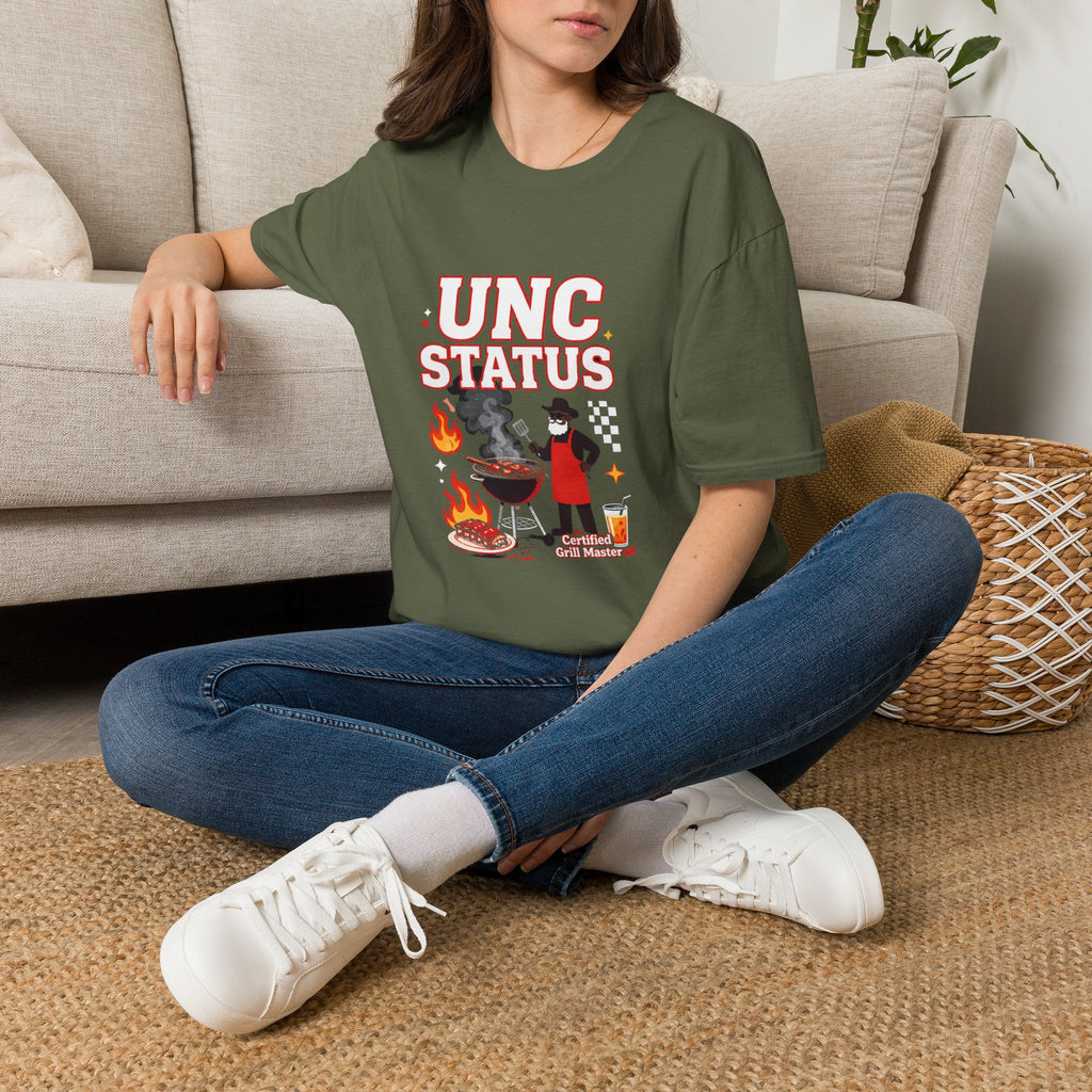 UNC Status T-Shirt — Funny Uncle Cooking/BBQ Graphic Tee